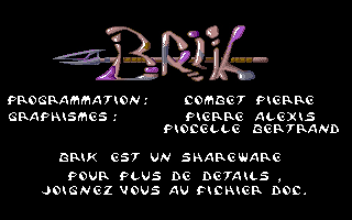 Brik atari screenshot